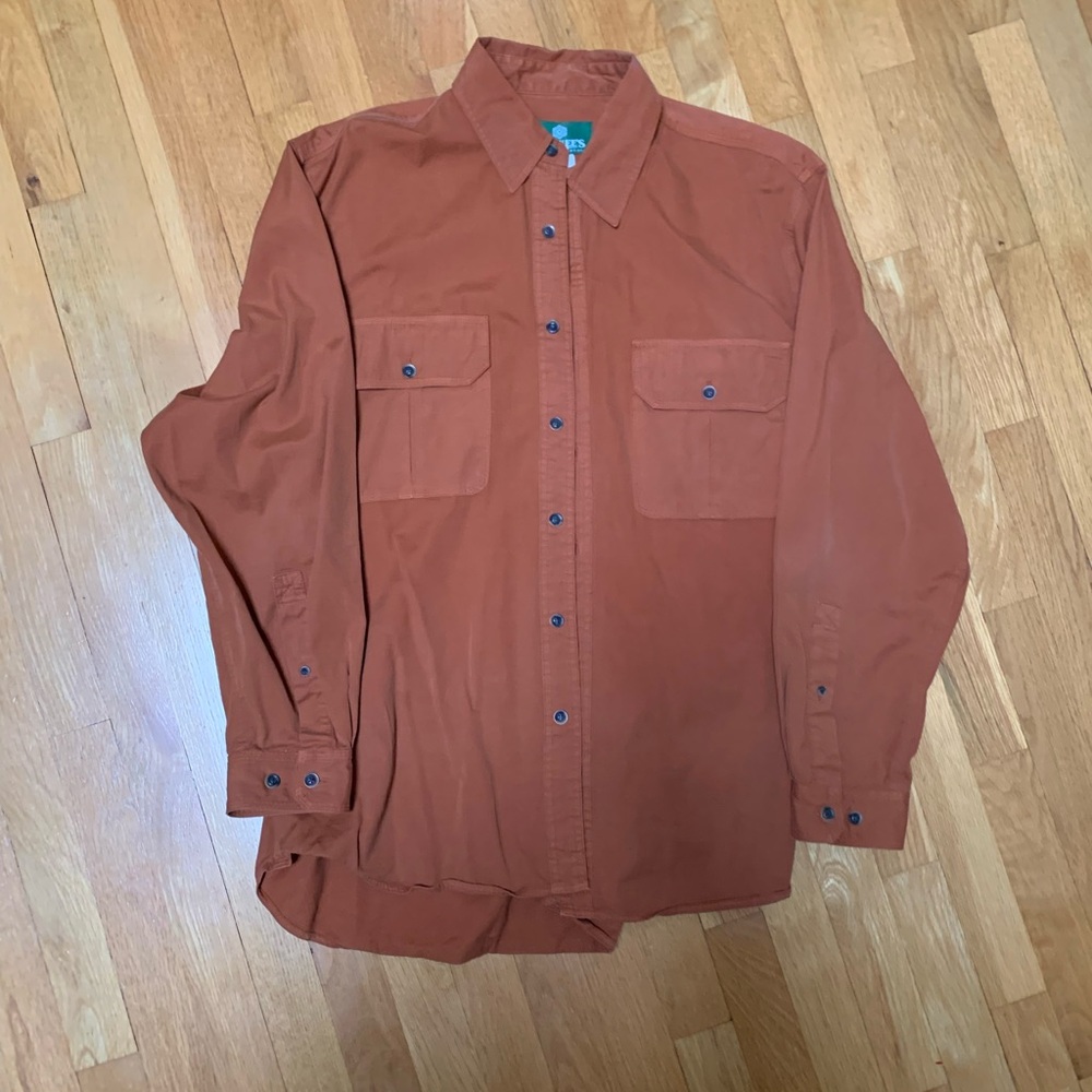 Schnees Men's Rifleman Shirt Jacket Large - Fall Orange